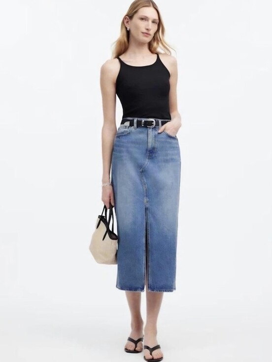 Madewell Dresses & Skirts - Madewell The Rilee Denim Mini Skirt, Enmore Wash Sz 27 EUC